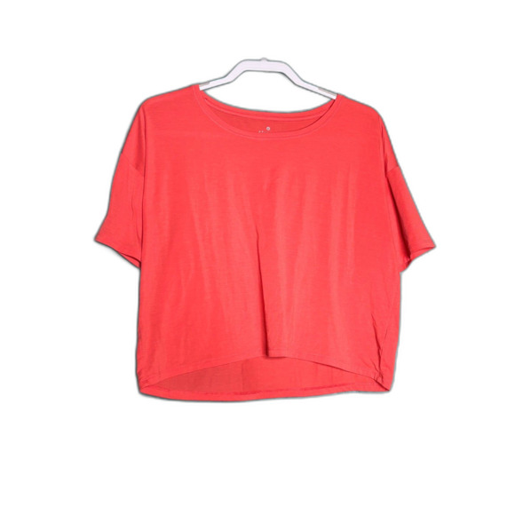 Athleta Coral Short Sleeve Lightweight Comfy Crop Top M - Picture 5 of 5